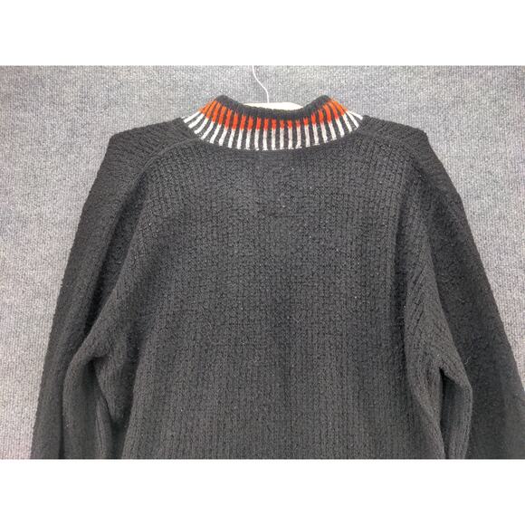 Vintage Orlon Campus Luxury Line Knit Acrylic Sweater SZ XL Gray Striped - Picture 8 of 10